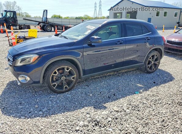WDCTG4EB3KU000915 2019 MERCEDES-BENZ GLA Blue Առջևի ձախ երեք քառորդ տեսարան