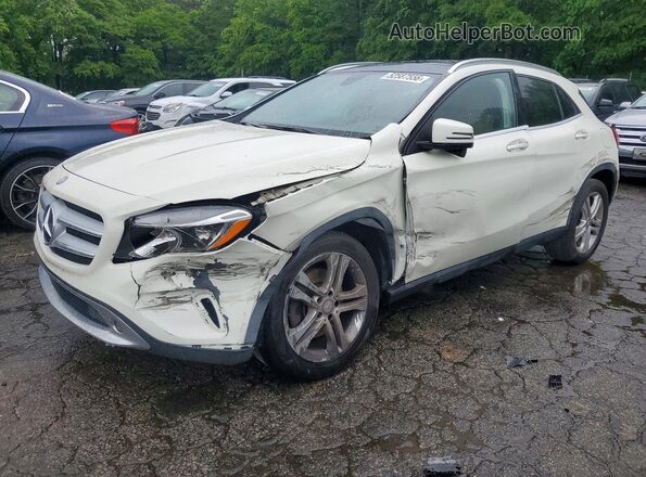 WDCTG4EB5GJ205645 2016 MERCEDES-BENZ GLA Белый Передняя левая четверть