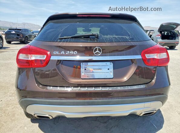 WDCTG4EB9GJ198733 2016 MERCEDES-BENZ GLA Brown Rear view