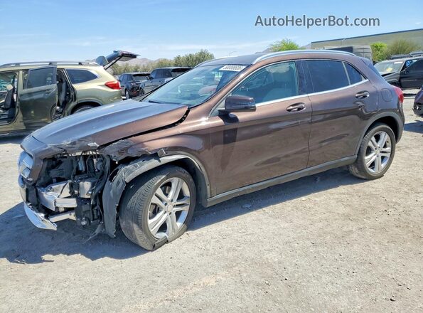 WDCTG4EB9GJ198733 2016 MERCEDES-BENZ GLA Brown Front left