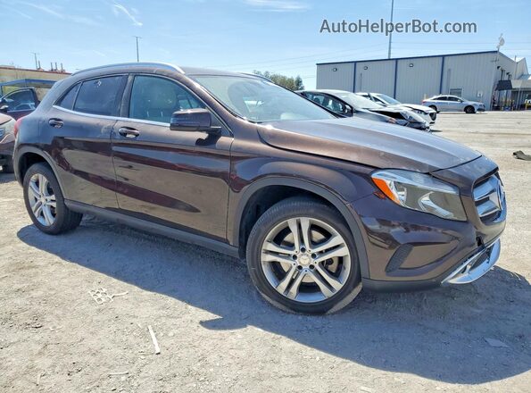 WDCTG4EB9GJ198733 2016 MERCEDES-BENZ GLA Brown Front right