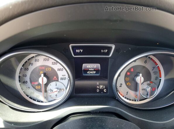 WDCTG4EB9GJ198733 2016 MERCEDES-BENZ GLA Brown Instrument cluster view