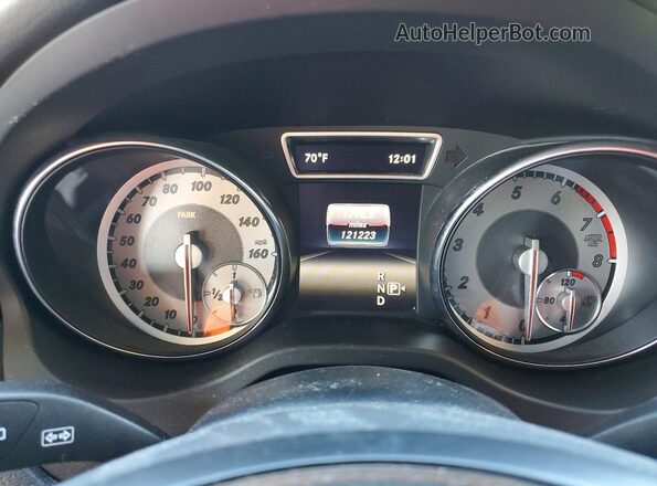 WDCTG4EB9GJ225669 2016 MERCEDES-BENZ GLA Black Instrument cluster view