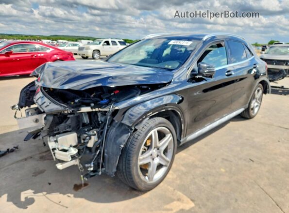 WDCTG4EBXHJ307038 2017 MERCEDES-BENZ GLA Черный Передняя левая четверть