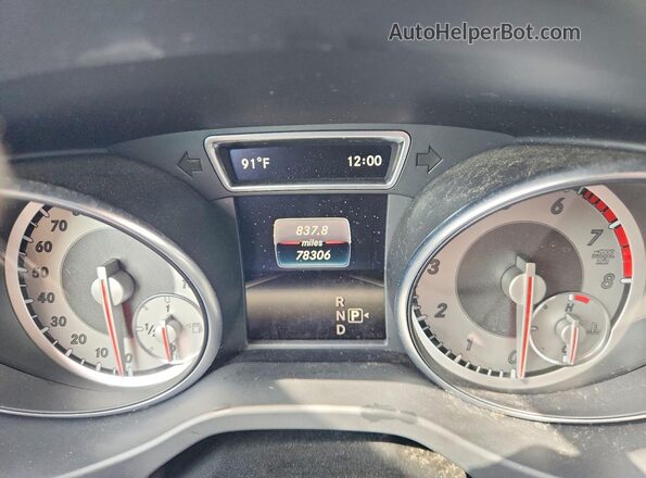 WDCTG4EBXHJ307038 2017 MERCEDES-BENZ GLA Черный Вид щитка приборов