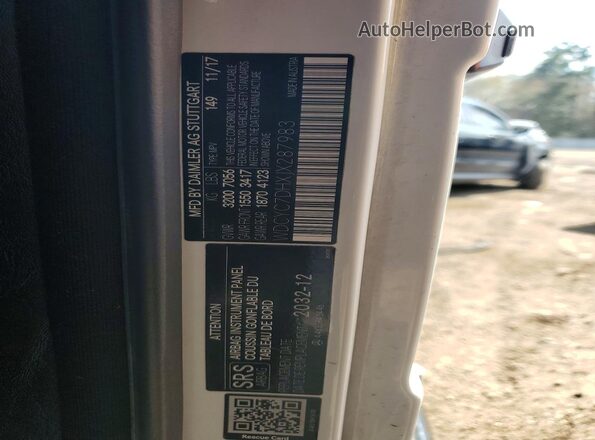WDCYC7DHXJX287983 2018 MERCEDES-BENZ G-CLASS White 360 interior view