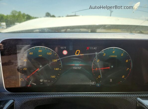 WDD3G4EB1KW001447 2019 MERCEDES-BENZ A Белый Вид щитка приборов