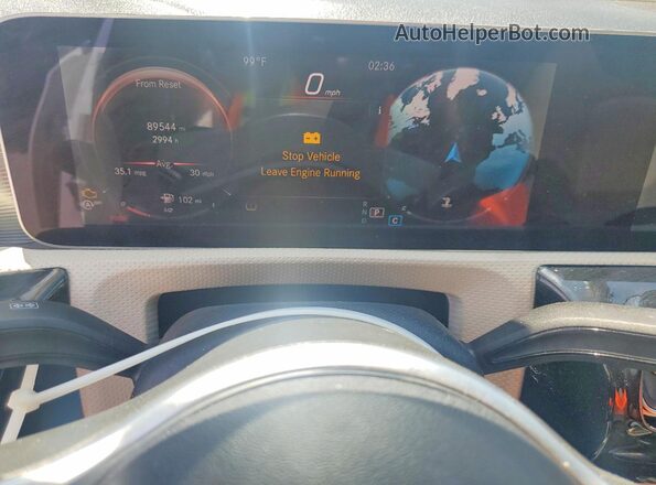WDD3G4EB5KW025122 2019 MERCEDES-BENZ A Белый Вид щитка приборов