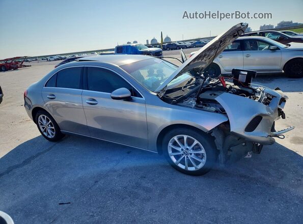 WDD3G4EB6LW038544 2020 MERCEDES-BENZ A Серебряный Передняя правая четверть