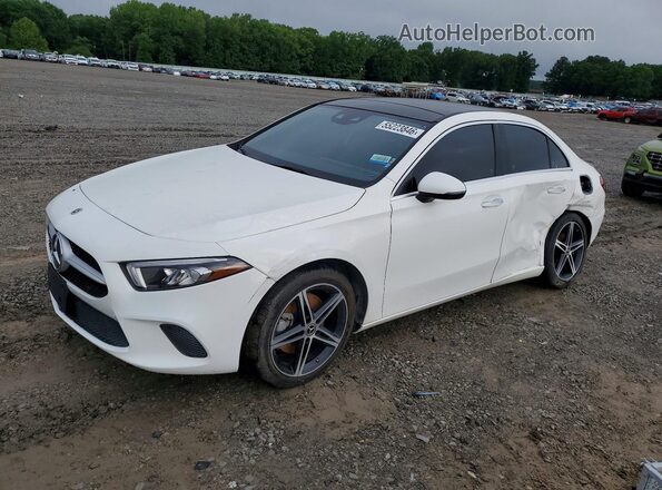WDD3G4EB7KW000724 2019 MERCEDES-BENZ A White წინა მარცხენა ხედი სამი მეოთხედიდან
