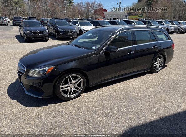 WDDHH8JB4GB180498 2016 MERCEDES-BENZ E-CLASS Черный Передняя левая четверть