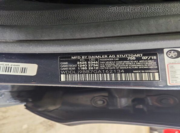 WDDLJ9BB7GA162134 2016 MERCEDES-BENZ CLS-CLASS Blue Вид підкапотного простору