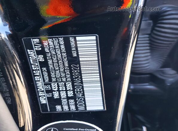WDDSJ4EB0JN639822 2018 MERCEDES-BENZ CLA-CLASS Black Widok komory silnika