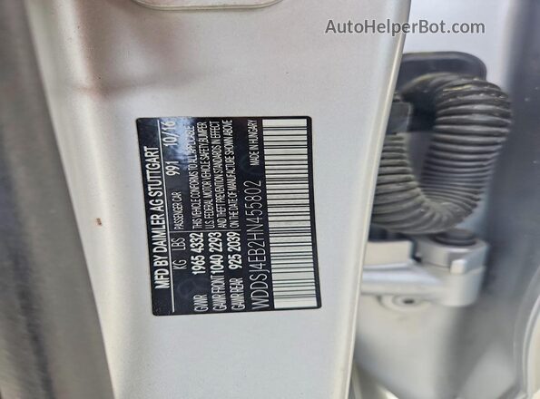 WDDSJ4EB2HN455802 2017 MERCEDES-BENZ CLA-CLASS Silver Vista del compartimento del motor