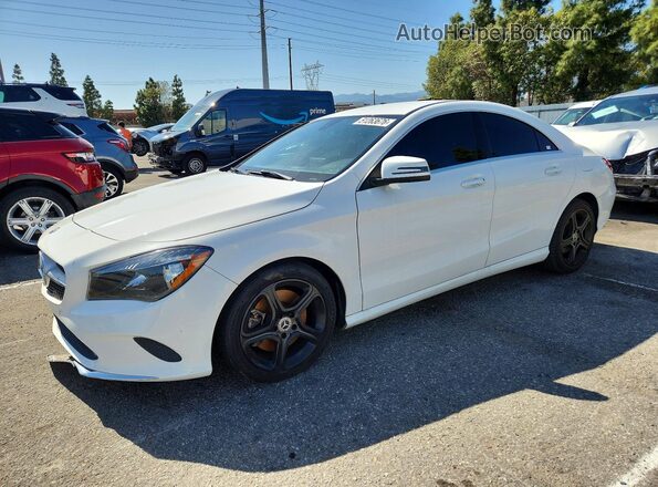 WDDSJ4EB5KN719537 2019 MERCEDES-BENZ CLA-CLASS White წინა მარცხენა ხედი სამი მეოთხედიდან