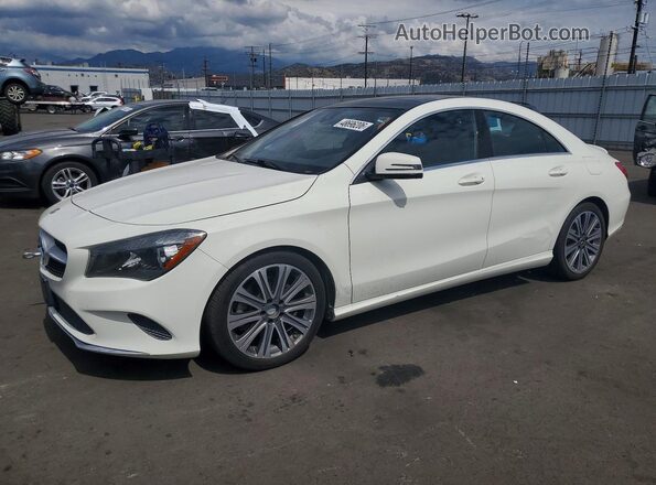 WDDSJ4EB8JN581796 2018 MERCEDES-BENZ CLA-CLASS Белый Передняя левая четверть