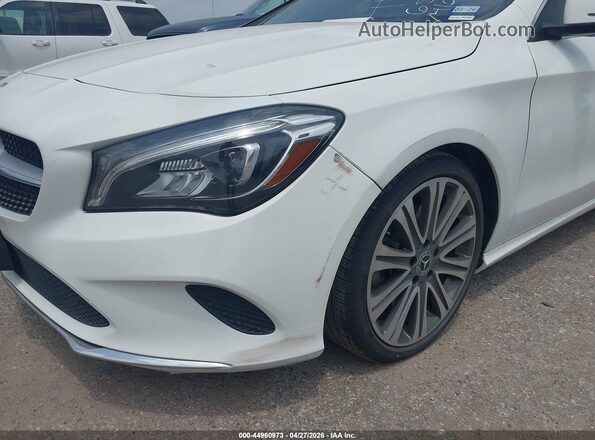 WDDSJ4EB9JN655453 2018 MERCEDES-BENZ CLA 250 White Front view