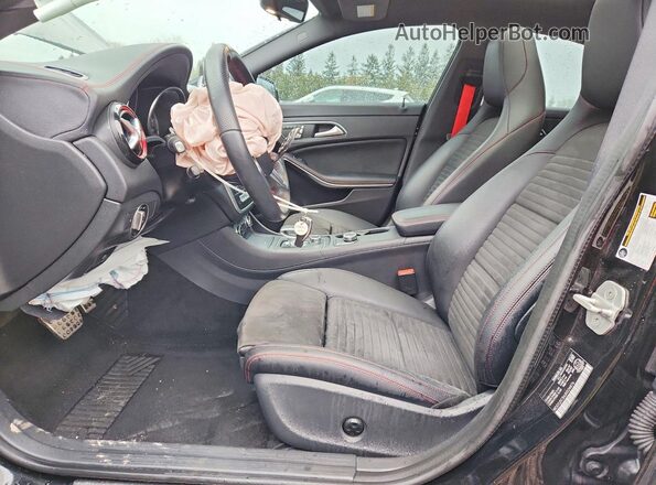 WDDSJ5CB6JN524876 2018 MERCEDES-BENZ CLA-CLASS Black Вид салону спереду