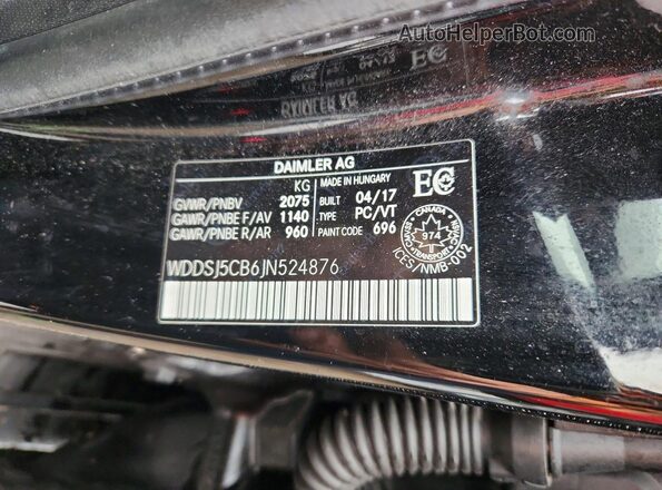 WDDSJ5CB6JN524876 2018 MERCEDES-BENZ CLA-CLASS Black Вид підкапотного простору