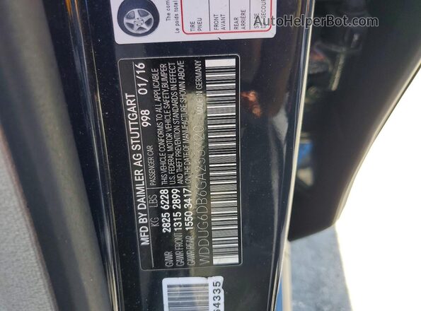 WDDUG6DB6GA253720 2016 MERCEDES-BENZ S Charcoal Вид підкапотного простору