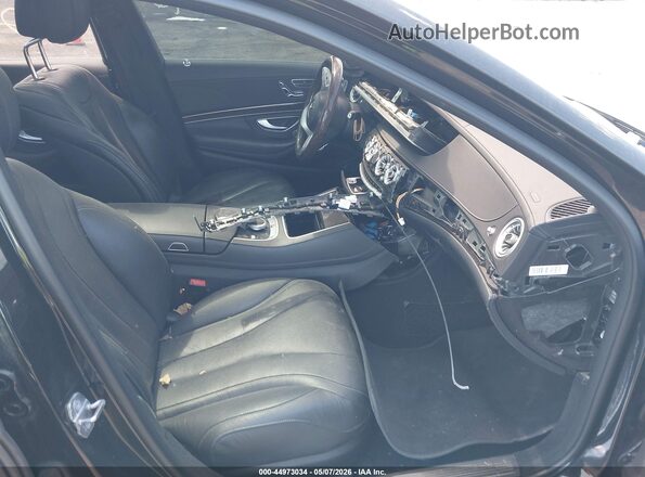 WDDUG6EB2KA460080 2019 MERCEDES-BENZ S-CLASS Black Widok wnętrza z przodu