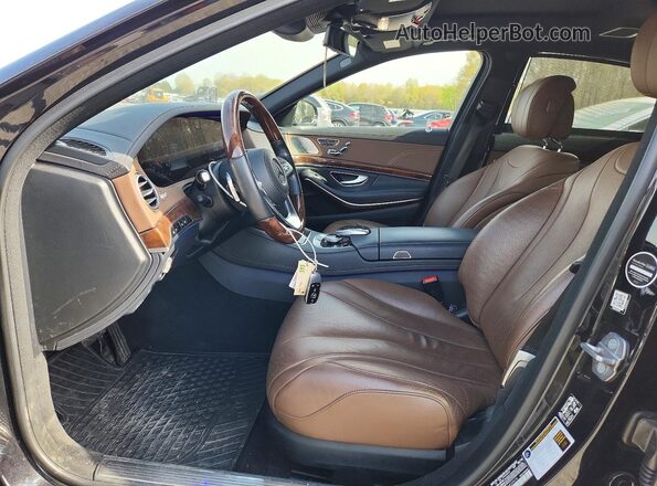 WDDUG6EBXKA424976 2019 MERCEDES-BENZ S Black წინა სალონის ხედი