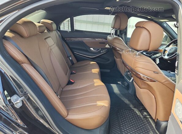 WDDUG6EBXKA424976 2019 MERCEDES-BENZ S Black უკანა სავარძლების ხედი