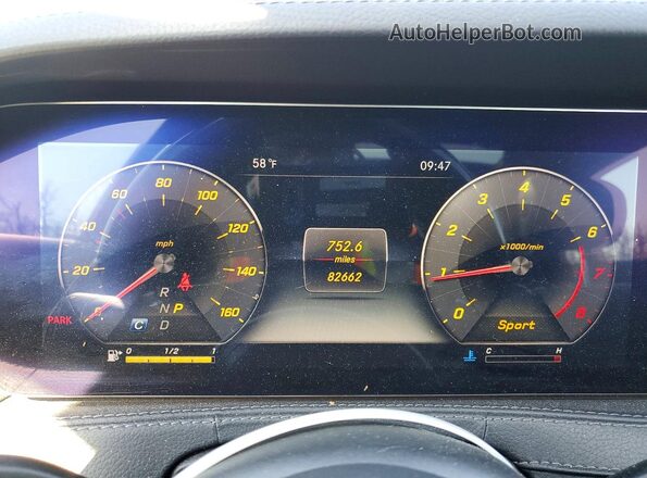 WDDUG6EBXKA491710 2019 MERCEDES-BENZ S Black Widok zestawu wskaźników