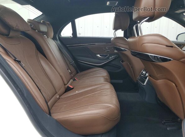 WDDUG8CB6GA246392 2016 MERCEDES-BENZ S White Widok tylnych siedzeń
