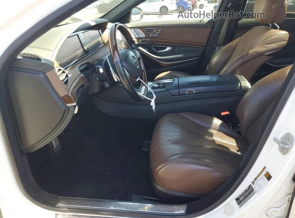 WDDUG8CB7GA239886 2016 MERCEDES-BENZ S Белый Вид салона спереди
