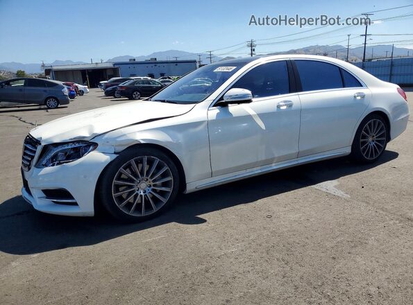 WDDUG8CB7GA239886 2016 MERCEDES-BENZ S Белый Передняя левая четверть