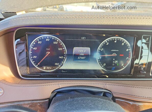 WDDUG8CB9HA310961 2017 MERCEDES-BENZ S Черный Вид щитка приборов