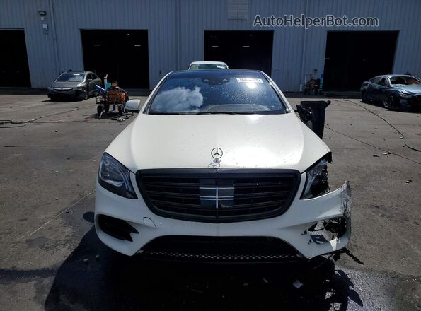 WDDUG8DB0KA453576 2019 MERCEDES-BENZ S White Widok z przodu