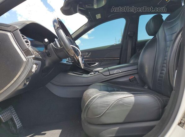 WDDUG8DB0KA453576 2019 MERCEDES-BENZ S White Widok wnętrza z przodu