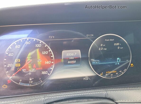 WDDUG8DB0KA453576 2019 MERCEDES-BENZ S White Widok zestawu wskaźników