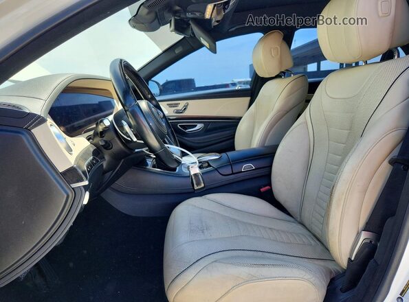 WDDUG8DB5JA413752 2018 MERCEDES-BENZ S White Vista interior delantera