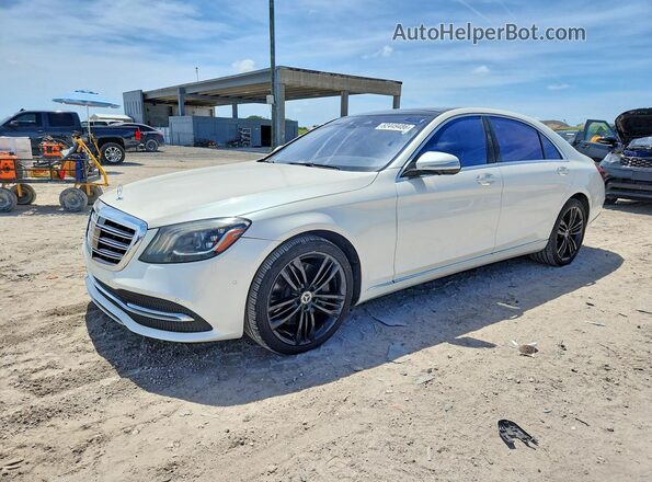 WDDUG8DB5JA413752 2018 MERCEDES-BENZ S White Vista tres cuartos delantera izquierda