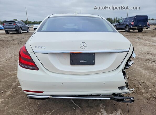 WDDUG8DB7JA412389 2018 MERCEDES-BENZ S White Widok z tyłu