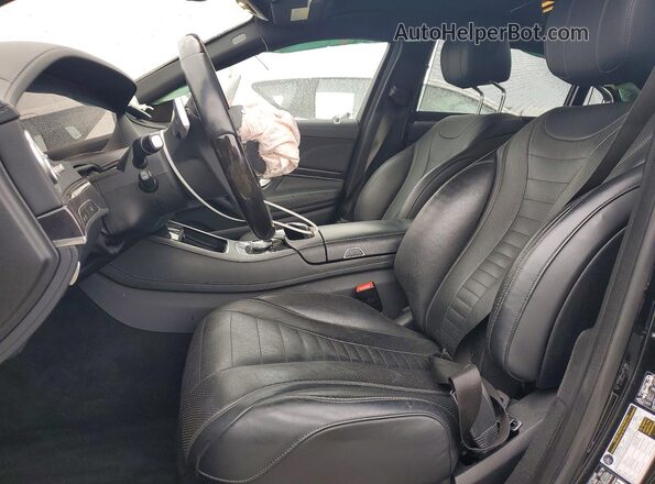 WDDUG8DB7KA449735 2019 MERCEDES-BENZ S Черный Вид салона спереди