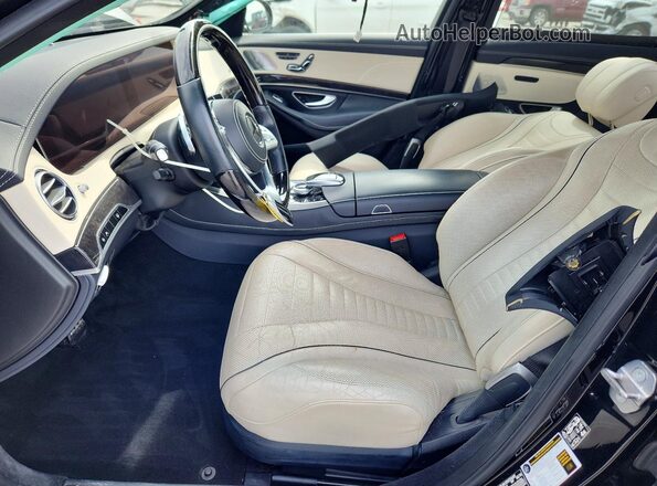 WDDUG8DBXKA424554 2019 MERCEDES-BENZ S Черный Вид салона спереди