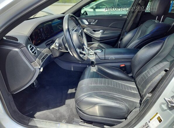 WDDUG8DBXKA428491 2019 MERCEDES-BENZ S Silver Widok wnętrza z przodu