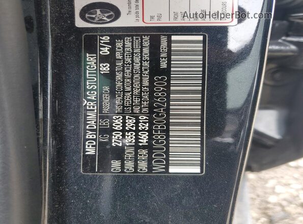 WDDUG8FB0GA268903 2016 MERCEDES-BENZ S Charcoal Widok komory silnika