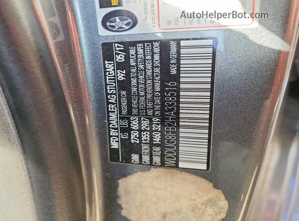 WDDUG8FB2HA338516 2017 MERCEDES-BENZ S Серый Вид наклейки с VIN-кодом