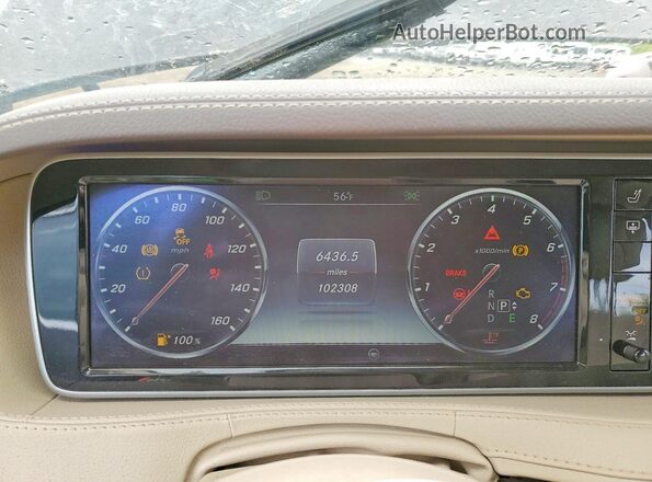 WDDUG8FB5GA226016 2016 MERCEDES-BENZ S Black Vista del cuadro de instrumentos