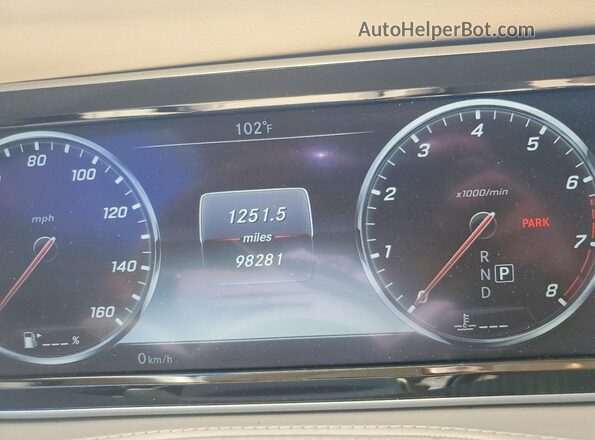 WDDUG8FB5HA330541 2017 MERCEDES-BENZ S Черный Вид щитка приборов