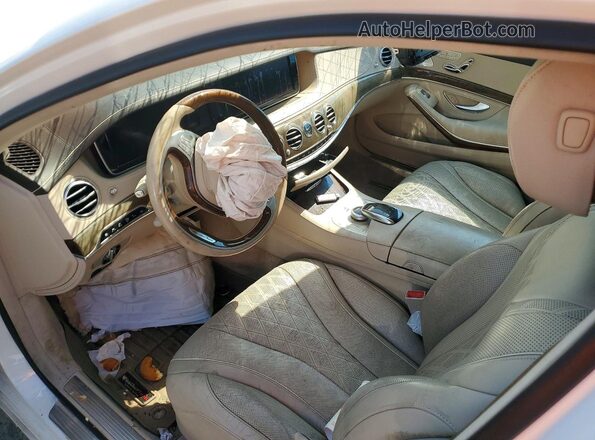 WDDUG8FB8GA256188 2016 MERCEDES-BENZ S White Vista del salpicadero