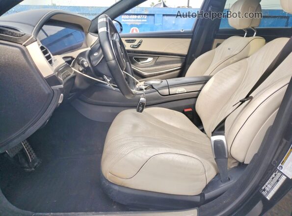WDDUG8JB0JA386853 2018 MERCEDES-BENZ S Black Widok wnętrza z przodu