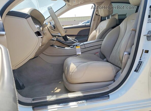 WDDUG8JB9KA433198 2019 MERCEDES-BENZ S White Widok wnętrza z przodu