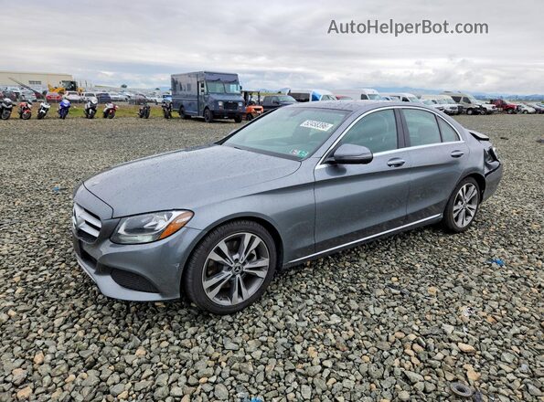 WDDWF4JB1JR416089 2018 MERCEDES-BENZ C Серый Передняя левая четверть