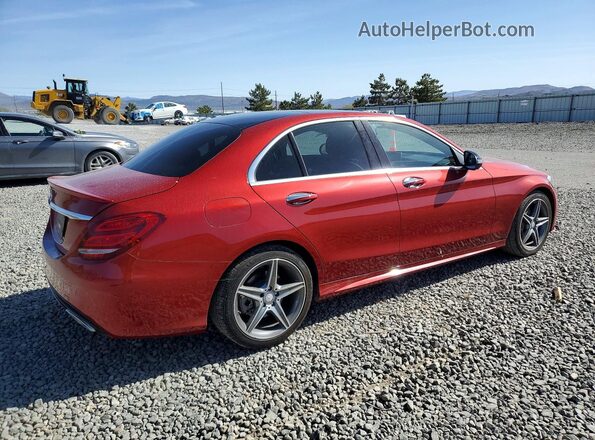 WDDWF4JB2HR288603 2017 MERCEDES-BENZ C Red Tył prawy